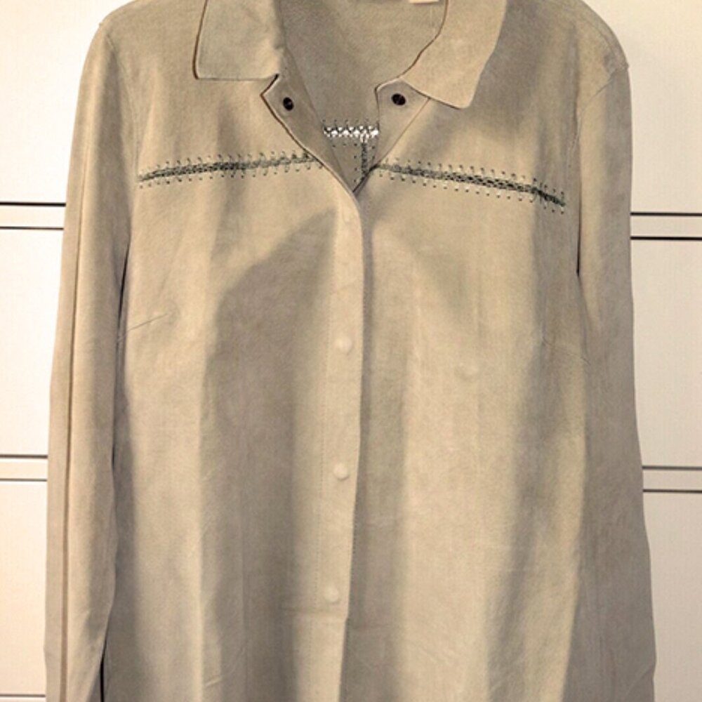 Genuine Suede Leather Shacket Shirt/Jacket